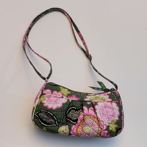 Vera Bradley Small Shoulder Crossbody Bag – Retired Olivia Pink Floral Quilted